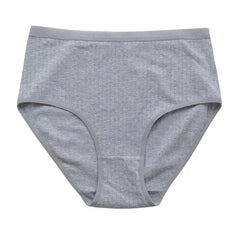 Women High Waisted Underwear Pure Cotton Solid Plus Size Breathable Women's Triangle Abdominal Underwear