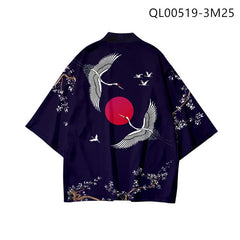 3 to 14 years kids kimono + shorts Japanese costume boys girls fashion kimono haori cardigan Jacket children beach wear cloak