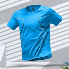 2025 New Summer T-shirt Sports Running 3d T Shirts For Men Fashion Casual Short Sleeve O-Neck Tops Tees Gym Clothes Color Block