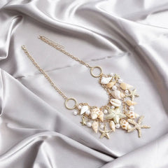 Fashion Bohemian Waist Chain Sea Star Starfish Shell Pendant Shell Waist Link Beach Bikini Alloy Jewelry Accessories for Women