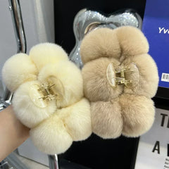 Haarklammern-Zubehör für Frauen, pelzige Nadeln, Clips, Cheveux Bandeau, koreanische Mode, Pinza Pelo Haarspangen, Cheveux Femme Haarschmuck