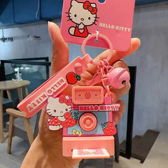 Sanrio Hello Kitty Keychain Girls Bag Pendant Kt Cat Cartoon Doll Toy Exquisite Key Chain Kawaii Surprise Girls Kids Gifts