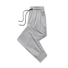 Dünne, atmungsaktive Freizeithose aus Eisseide für Herren (Frühling/Sommer), locker geschnitten, schnelltrocknend, sportlich, 9-Punkt-Schnitt