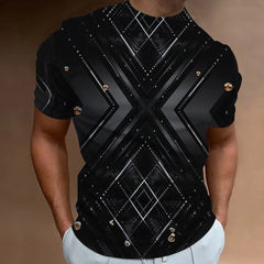 חולצות טי אופנתיות לגברים עם מודפסות תלת מימדיות, בגדי גברים, מעצבי רחוב, שרוולים קצרים, חולצות טי גדולות, יומיומיות, קז'ואל, ספורט