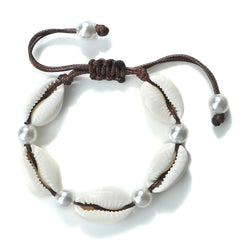 צמידי קרסול צדף לנשים קיץ צמיד יחף חוף אוקיינוס צבעוני קשר מתכוונן בוהמי אביזרי תכשיטי מתנות