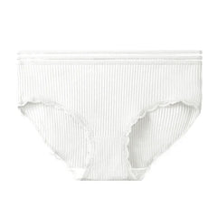 5pcs Women's underwear, solid color, all-cotton, comfortable summer, thin and breathable underpants, girls' shorts