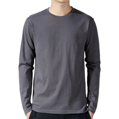 Men Sport Top Loose Round Neck Bottoming Clothes Long Sleeves Homewear Gym Running Basketball T-shirt Spring Autumn Undershirts