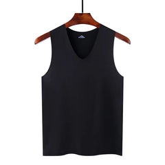 Sommerliches Herren-Tanktop, einfarbig, schnelltrocknend, Fitnessweste, ärmellos, Lauf- und Sporttrend, Kurzarm-T-Shirt