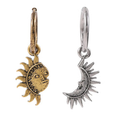 Asymmetrische Accessoires mit Sonne und Mond, Herren- und Damenhalsbänder aus Titanstahl, die zu jedem Stil und jeder Persönlichkeit passen.