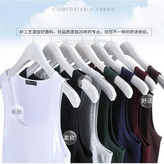 HOT Summer Male clothes Women Basic Elastic Tank Tops 00% Pure Cotton Sleeveless Fitness T-shirt Elastic Bodybuilding Vest