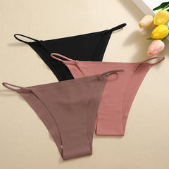 Nahtlose Damen-Slips, sexy, tief sitzend, in verschiedenen Farben, atmungsaktiv, aus Eisseide, spurlos, weich, Größen S-XL