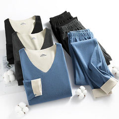 Women's Thermal Underwear Men Double-sided Fleece Seamless Thermos Clothing Warm Lingerie Suit Winter Clothes Women 2 Piece Sets