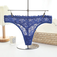 Sexy Female Lingerie Lace trim Sexy Thongs Women Low-Rise Briefs Floral Embroidery Underpants Female Lingerie