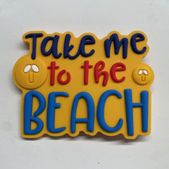 Rubber Beach Bag Accessories Charms - 3" Beach Charm Accessories for Rubber Beach Totes Perfect Tote Accessories for Summer