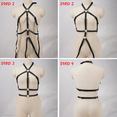 Trendiger Punk-Gürtel für Damen, Bondage-Gürtel, Hosenträger im Streetstyle, dekorativer Taillengürtel, Korsettgürtel, Gothic-Kleidungsaccessoires
