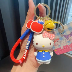 Sanrio Hello Kitty Keychain Girls Bag Pendant Kt Cat Cartoon Doll Toy Exquisite Key Chain Kawaii Surprise Girls Kids Gifts