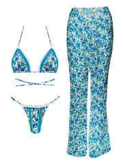 2025 Elegant Black Bikini Set with Transparent Bottoms Urban Style Beachwear White Wall Lightweight and Breathable Summer Beach