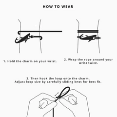 צמיד מחרוזת ימי לגברים דו שכבתי הזזה מתכוונן צמיד לווייתן חוף גולש צמיד ימי אביזרי פנאי חופשה