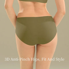 SUJIIN תחתוני נשים חלקים תחתונים בלתי נראים מותן בינוני 5A אנטיבקטריאלי נושם סופג לחות תחתונים