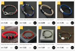 צמיד מחרוזת ימי לגברים דו שכבתי הזזה מתכוונן צמיד לווייתן חוף גולש צמיד ימי אביזרי פנאי חופשה