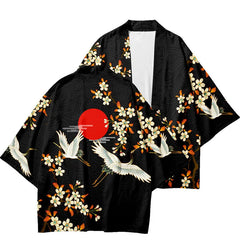3 to 14 years kids kimono + shorts Japanese costume boys girls fashion kimono haori cardigan Jacket children beach wear cloak
