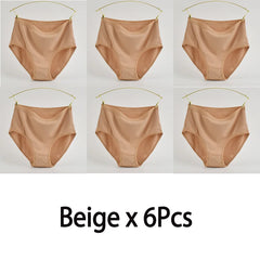 Damen-Unterwäsche aus Baumwolle mit hohem Bund, gestreift, weich und atmungsaktiv, Damenslips, Dessous