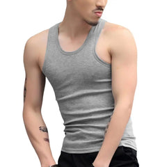Men Vest O-neck Sleeveless Tank Tops Slim Fit Summer Vest Fitness Gym Workout Undershirt Bodybuilding Running Vest