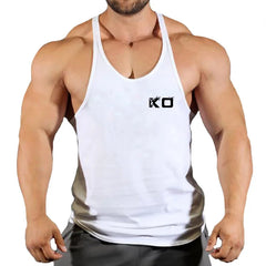 Marken-Tanktop für Herren, Bodybuilding-Bekleidung, ärmelloses Baumwollshirt, Fitnessweste, Sportbekleidung, Trainings-Tanktop