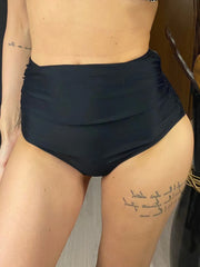 S - XL Scrunch Butt High Waist Bikini Bottom Swim Brief Women Swimwear Female Bather Brazilian Tanga Panties Underwear V6570D