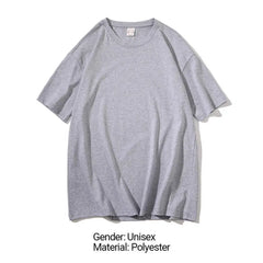 2024 Summer Short Sleeve T Shirts Solid Color T-shirt O Neck Casual Loose T Shirt Base Top Tee Oversize Students Street T-shirt