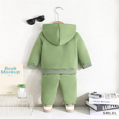 Infant Baby Boy Clothing Sets Spring Autumn Casual Suits Hooded Coat Tops+Harem Pants 2pcs Set Boys Kids Tracksuit