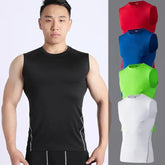Mens Tank Top Bodybuilding Muscle Shirts Compression Tank Top Men Sleeveless TShirt Sports Shirt For Men Slim Running Vest Men