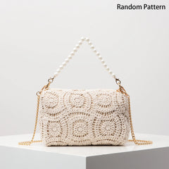 תיקי חוף בוהו לנשים, תיק פנינים, תיק נצרים, תיקי טוטה בסגנון יוקרתי לנשים, בגדי חופשה לנשים, פריטי חובה לטיולים