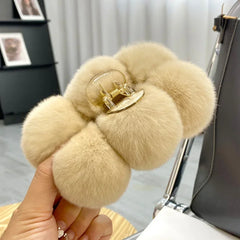Haarklammern-Zubehör für Frauen, pelzige Nadeln, Clips, Cheveux Bandeau, koreanische Mode, Pinza Pelo Haarspangen, Cheveux Femme Haarschmuck