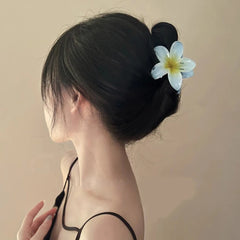 Beach Vacation Bohemia Style Fashion Egg Flower Hair Clips Flower Large Hair Claw Hairpin For Women Girls Accessories
