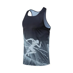 Fashion Running Graphic Tank Tops For Men Summer Casual Sports Fitness 3D Printed Vest Loose Breathable Gym Quick Dry Tees Tops