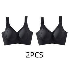 1/2PCS Women's Seamless Underwear, Thin Style, Large Breasts, Small Breasts, No Wires, Pull-up And Anti-sagging Large Size Bra