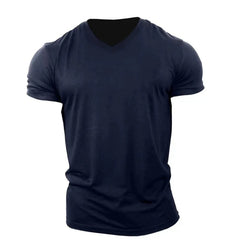 New Men T Shirt Summer Clothing Solid Color Printed Shirts O Neck Oversized Top Casual Streetwear Loose Fitness Clothing For Men