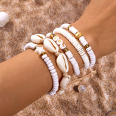 Summer Boho Starfish Shell Conch Bracelets for Women Men Fashion Colorful Beads Bracelet Beach Jewelry Holiday Party Accessories