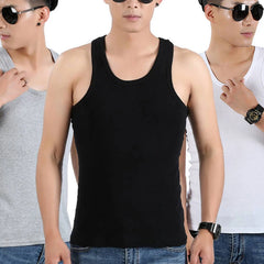 Fashion Men's T-Shirts Tank Tops Undershirt Gym Workout Stringer Fitness T-Shirt Beater Underwear Vest Clothing