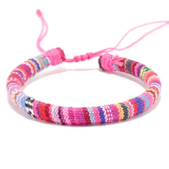 12 יחידות צמידי חוף בוהמיים לגברים ונשים קלועים צמידי קיץ בוהמיים בעבודת יד, אביזרי תכשיטי פסטיבל