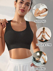 Women's underwear sports underwear vest, shock-proof, stable and effective shaping, and has the effect of tightening the back li