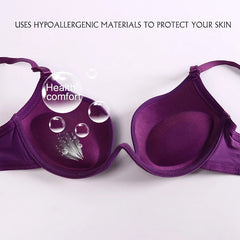 Sexy Women Lingerie U Backless Bras Underwear Deep V Low Cut Push Up Bra Intimates ECMLN Female Breathable Bralette