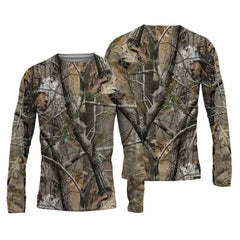 Neue Sommer-Angelhemden für Herren, atmungsaktives T-Shirt, Angelbekleidung, Langarm-Outdoor-Sport-Tops mit Rundhalsausschnitt, Angelhemden, Größe 6XL