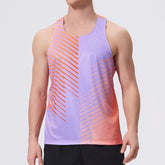 אופנה פשוטה לגברים גופיות חיצוניות ריצה כושר ספורט אפוד מזדמן O-צוואר ללא שרוולים חולצה קיץ לנשימה כושר חולצות טי גבר