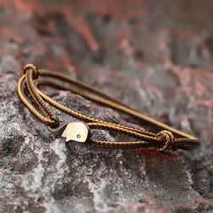 New Whale Bracelet For Men Bilayer Sliding Adjustable Summer Beach Surfer Nautical String Braslet Vacatio Leisure Accessories