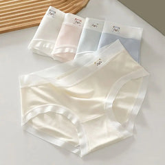 5PCS Simple Cute Panties for Women Cotton Crotch Female Lingerie Seamless Briefs Underwear Bear Underpants Girls