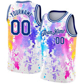 Street Art Neon Graffiti Custom Basketball Vest For Men Hip Hop Streetwear DIY Personality Name Summer Gym Sports Fashion Tank
