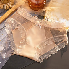Women's Underwear Panty Sexy Lace Pantiesr Hollow Out Comfort Briefs Low Waist Seamless Underpants Lingerie
