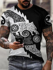 New Street T Shirt For Men Vintage Tshirt Casual Top Tee Retro Men's T-Shirt 3d Print Summer Short Sleeve Daily Men's Clothing